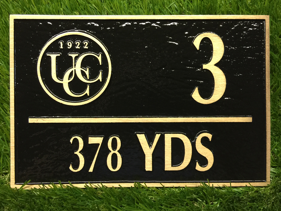 custom golf yardage signs